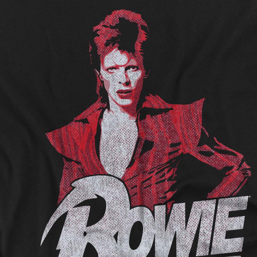 Black - Back - David Bowie Unisex Adult Diamond T-Shirt