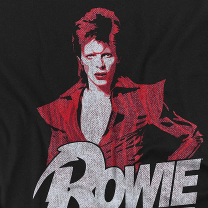 Black - Back - David Bowie Unisex Adult Diamond T-Shirt