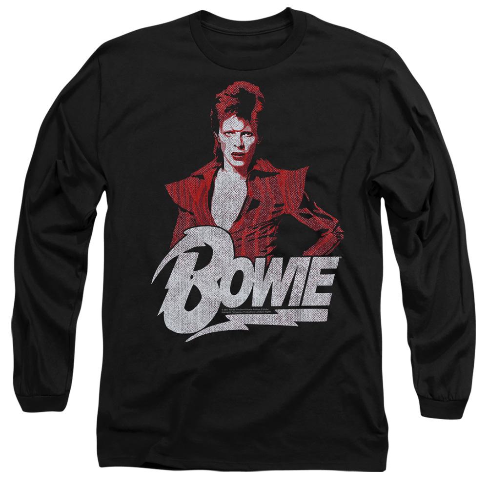 Black - Side - David Bowie Unisex Adult Diamond T-Shirt