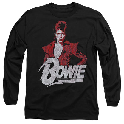 Black - Side - David Bowie Unisex Adult Diamond T-Shirt