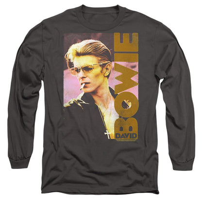 Charcoal - Side - David Bowie Unisex Adult Smokin T-Shirt