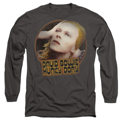Charcoal - Side - David Bowie Unisex Adult Hunky Dory Circle T-Shirt