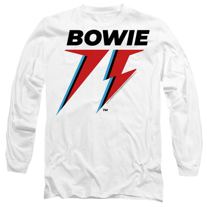 White - Side - David Bowie Unisex Adult 75 Logo T-Shirt