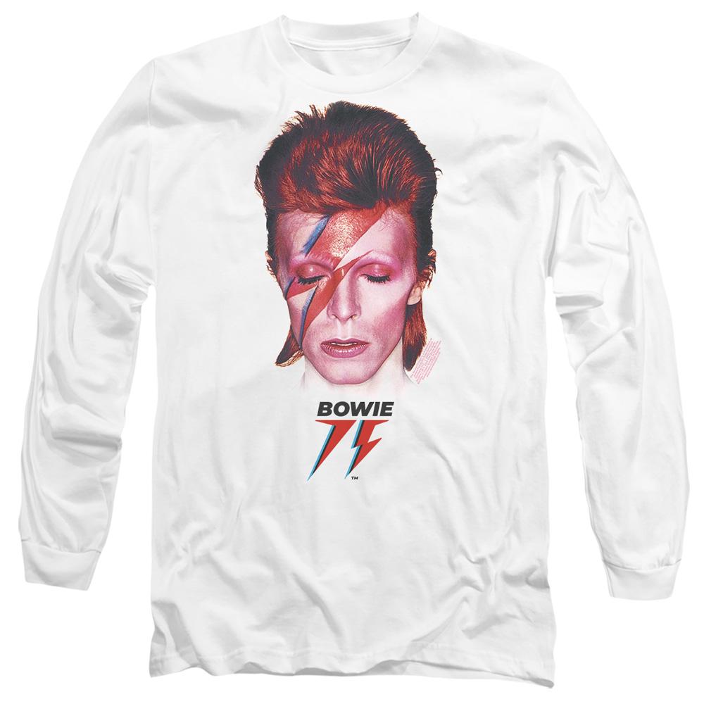 White - Side - David Bowie Unisex Adult Aladdin Sane ´75 T-Shirt