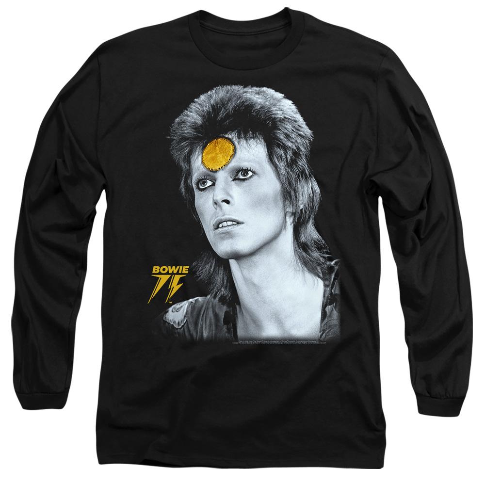 Black - Side - David Bowie Unisex Adult Golden Bowie T-Shirt