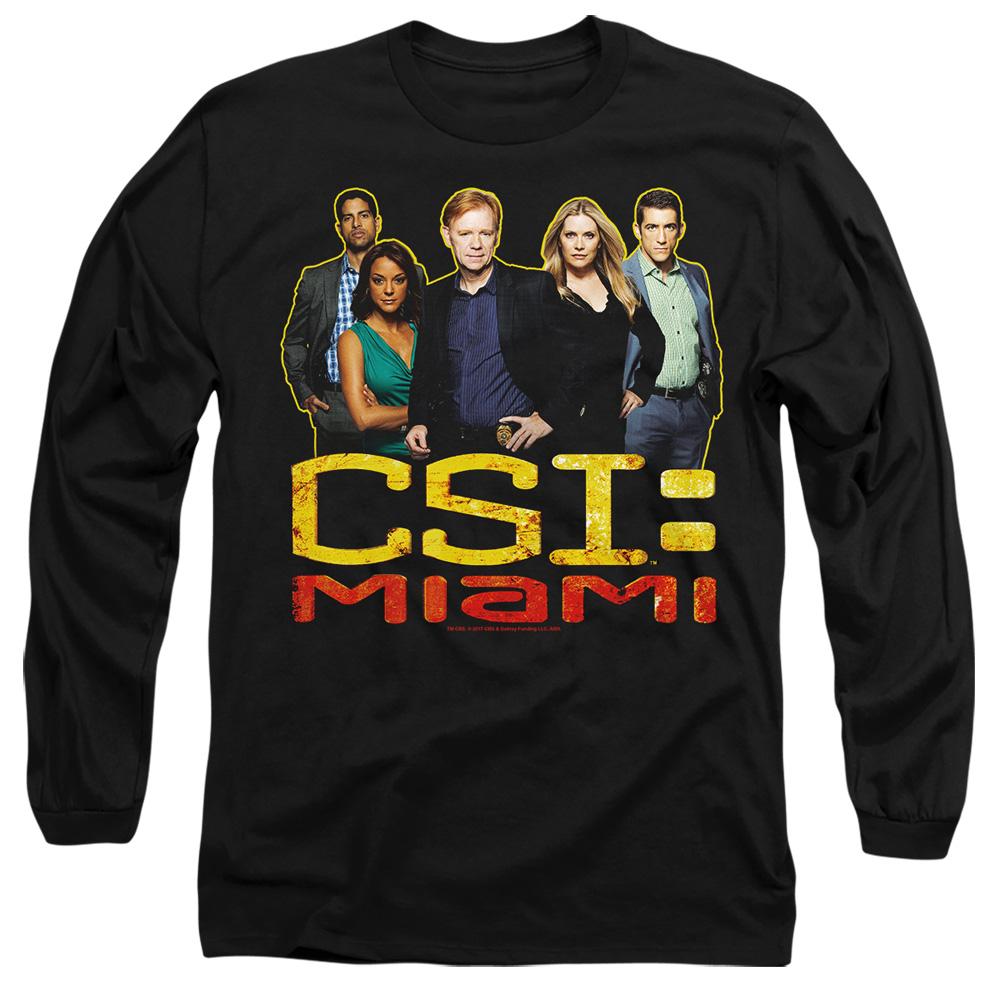 Black - Side - CSI: Miami Unisex Adult Cast T-Shirt