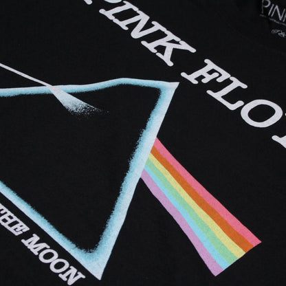 Black - Side - Pink Floyd Mens The Dark Side Of The Moon Logo T-Shirt