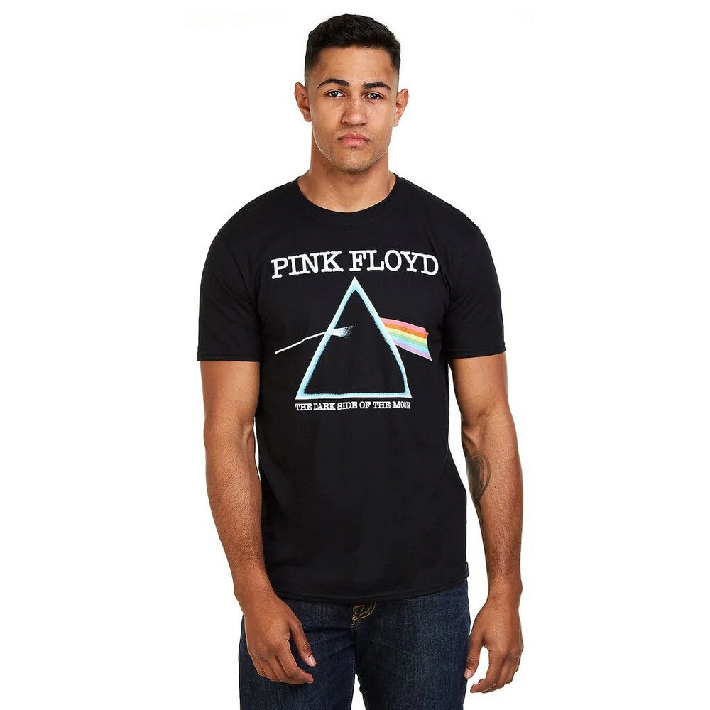 Black - Lifestyle - Pink Floyd Mens The Dark Side Of The Moon Logo T-Shirt
