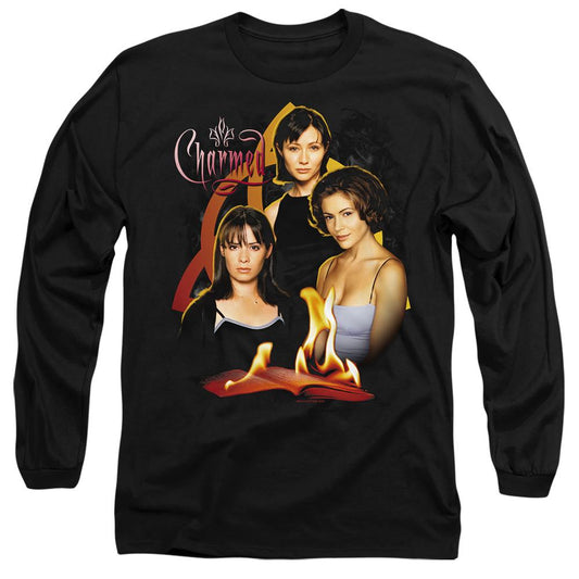 Black - Front - Charmed Unisex Adult Original Three T-Shirt