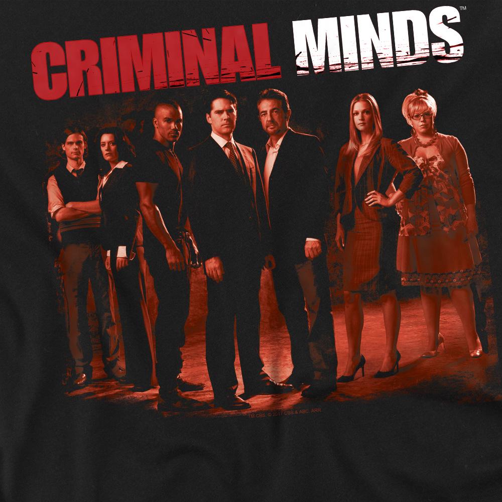 Black - Back - Criminal Minds Unisex Adult The Crew T-Shirt