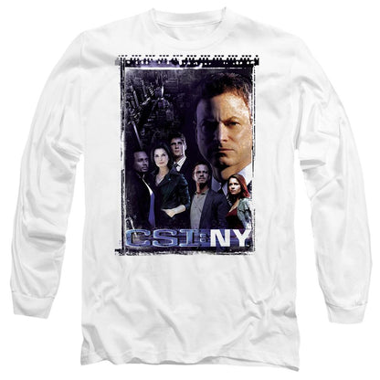 White - Side - CSI: NY Unisex Adult Watchful Eye T-Shirt