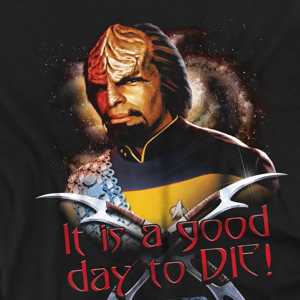 Black - Back - Star Trek Unisex Adult Good Day to Die T-Shirt