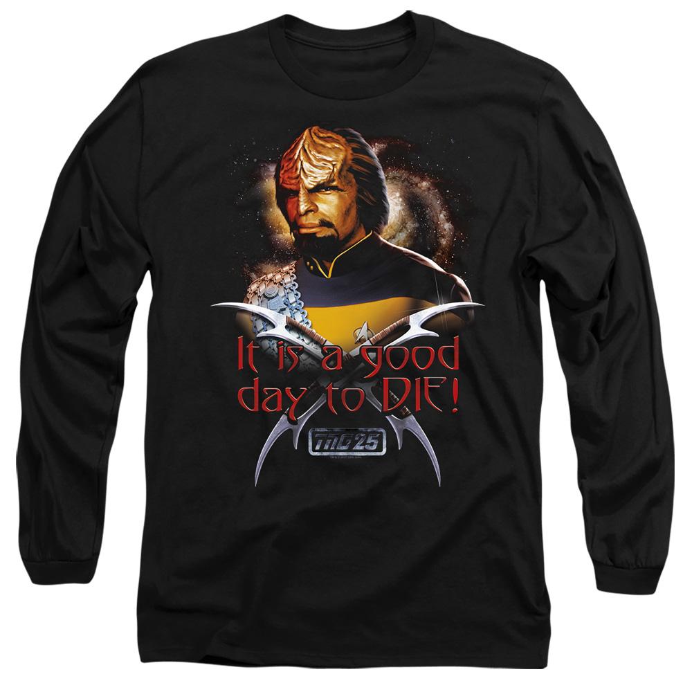 Black - Side - Star Trek Unisex Adult Good Day to Die T-Shirt