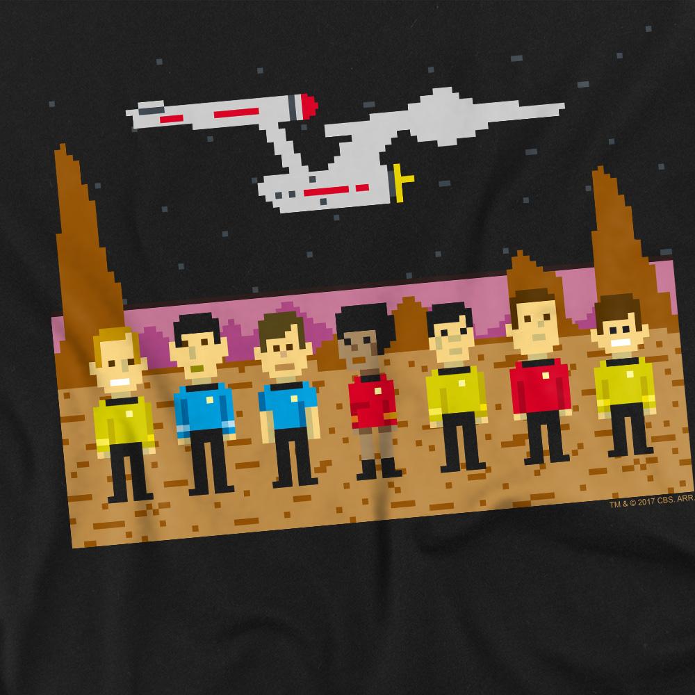 Black - Back - Star Trek Unisex Adult The Original Series Trexel Crew T-Shirt