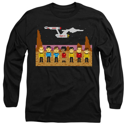 Black - Side - Star Trek Unisex Adult The Original Series Trexel Crew T-Shirt