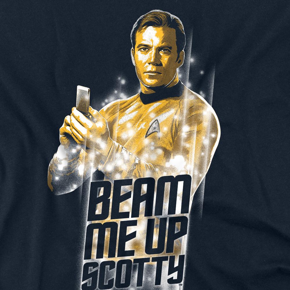Navy - Back - Star Trek Unisex Adult Beam Me Up T-Shirt