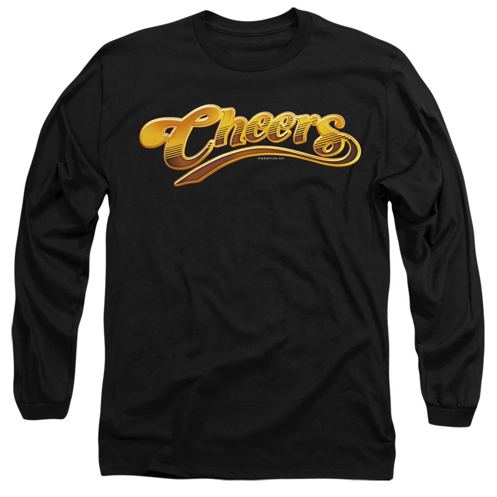 Black - Side - Cheers Unisex Adult Logo T-Shirt