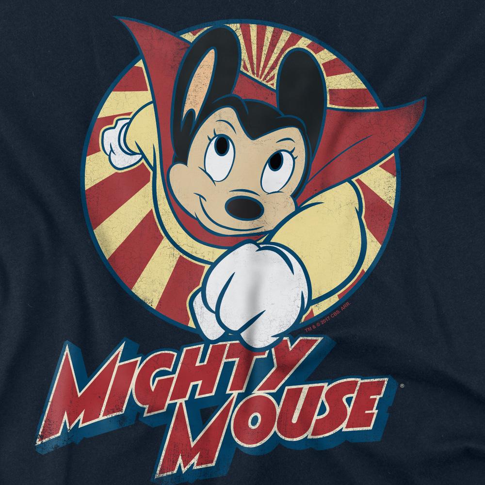 Navy - Back - Mighty Mouse Unisex Adult The One The Only T-Shirt