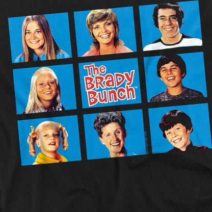 Black - Back - The Brady Bunch Unisex Adult Framed T-Shirt