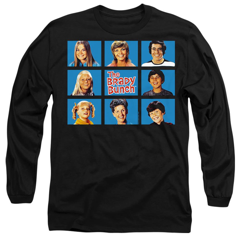 Black - Side - The Brady Bunch Unisex Adult Framed T-Shirt