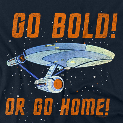 Navy - Back - Star Trek Unisex Adult Go Bold T-Shirt