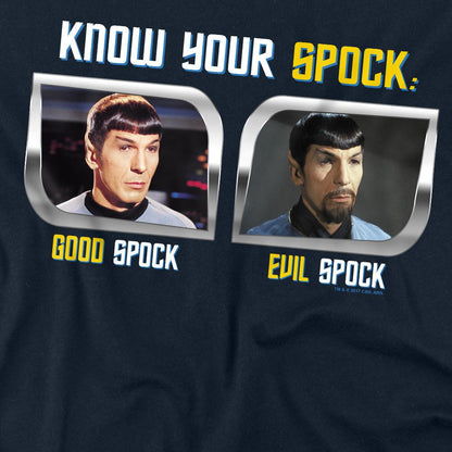 Navy - Back - Star Trek Unisex Adult Know Your Spock T-Shirt