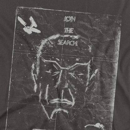 Charcoal - Back - Star Trek Unisex Adult Join the Search T-Shirt