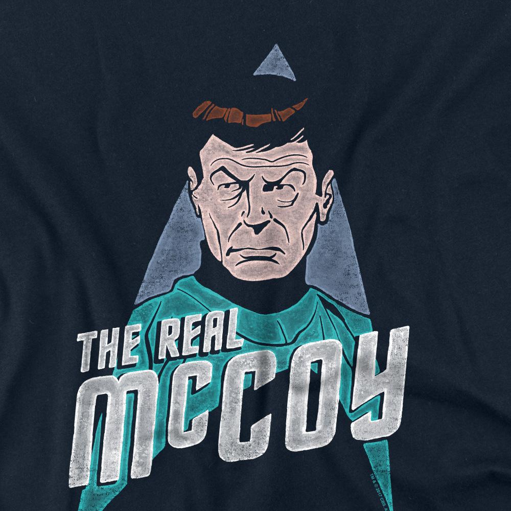 Navy - Back - Star Trek Unisex Adult The Real McCoy T-Shirt