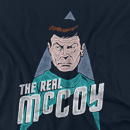 Navy - Back - Star Trek Unisex Adult The Real McCoy T-Shirt