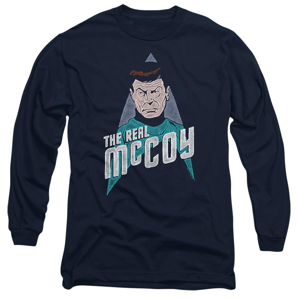 Navy - Side - Star Trek Unisex Adult The Real McCoy T-Shirt