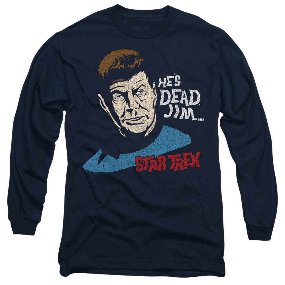 Navy - Side - Star Trek Unisex Adult He´s Dead Jim T-Shirt