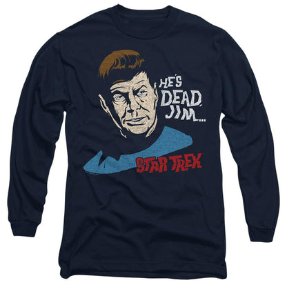 Navy - Side - Star Trek Unisex Adult He´s Dead Jim T-Shirt