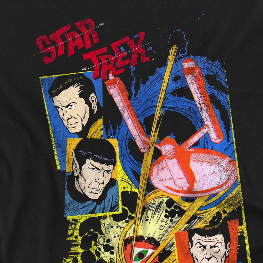 Black - Back - Star Trek Unisex Adult Eye of the Storm T-Shirt