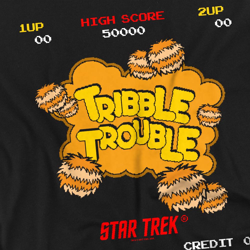 Black - Back - Star Trek Unisex Adult Tribble Trouble T-Shirt