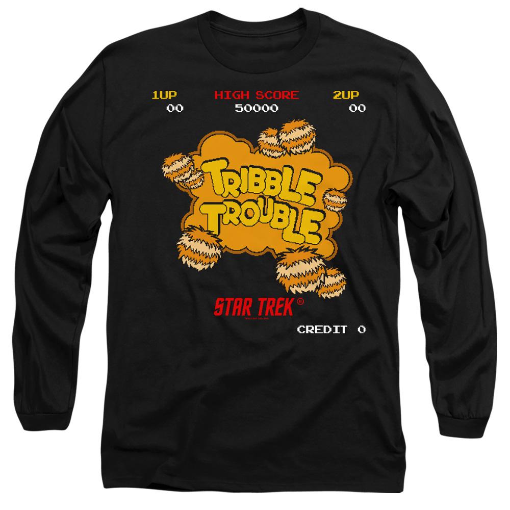 Black - Side - Star Trek Unisex Adult Tribble Trouble T-Shirt