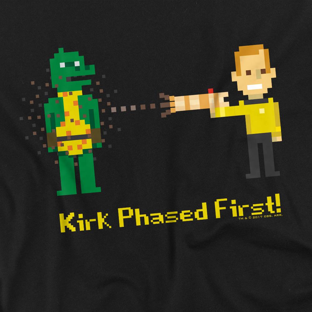 Black - Back - Star Trek Unisex Adult Kirk Phased First T-Shirt