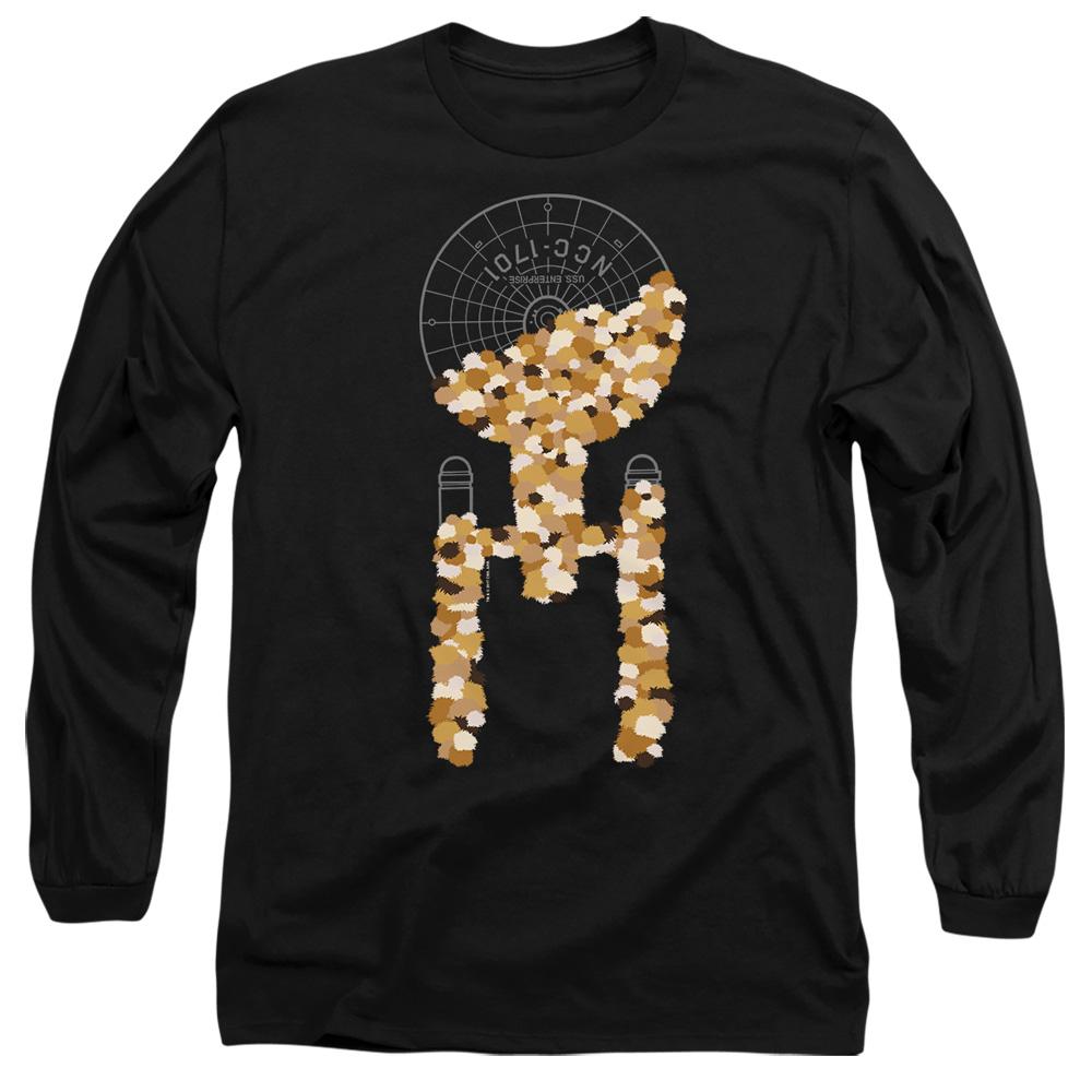 Black - Side - Star Trek Unisex Adult Tribble Takeover T-Shirt