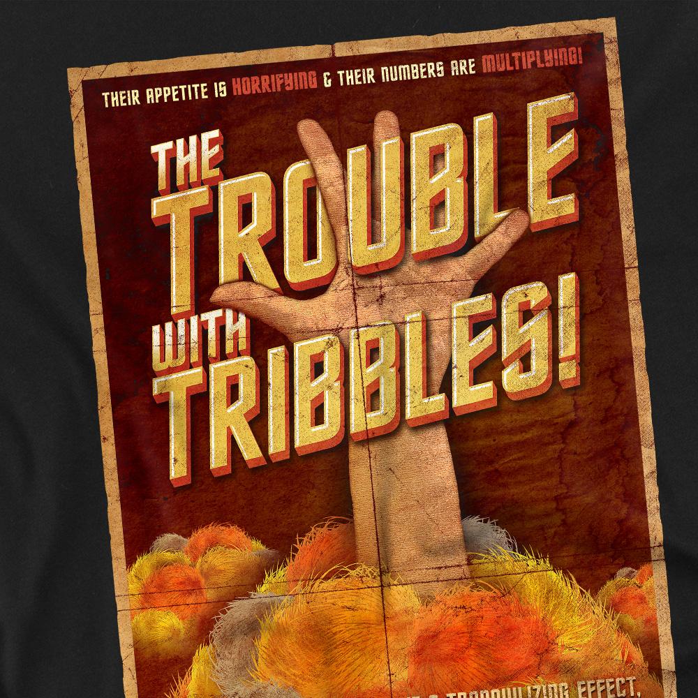 Black - Back - Star Trek Unisex Adult Tribbles: The Movie T-Shirt