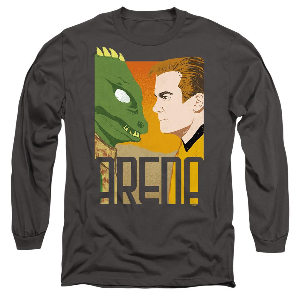 Charcoal - Side - Star Trek Unisex Adult Arena T-Shirt