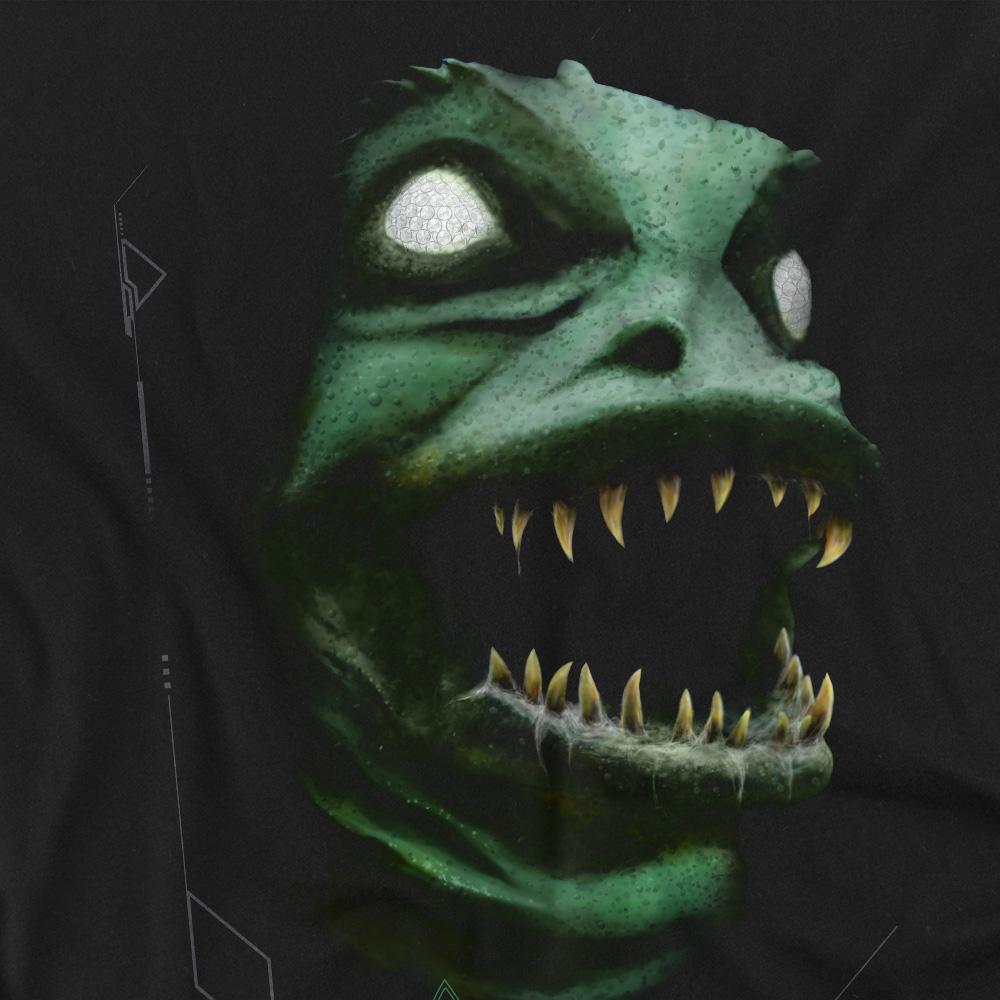 Black - Back - Star Trek Unisex Adult The Gorn T-Shirt