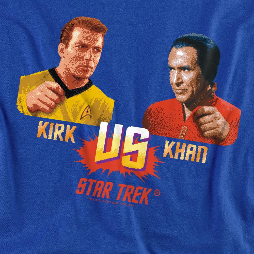 Royal Blue - Back - Star Trek Unisex Adult Kirk Vs Khan T-Shirt