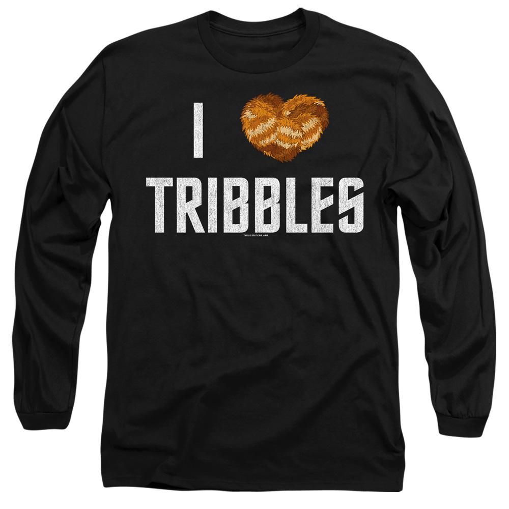 Black - Side - Star Trek Unisex Adult I Heart Tribbles T-Shirt