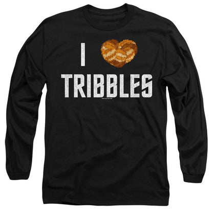 Black - Side - Star Trek Unisex Adult I Heart Tribbles T-Shirt