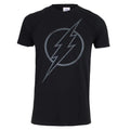 Black - Front - The Flash Mens Logo T-Shirt