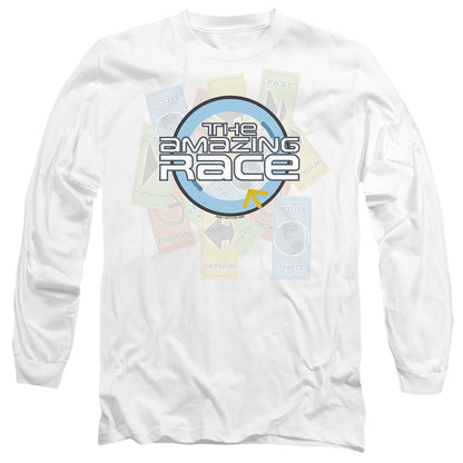 White - Side - The Amazing Race Unisex Adult The Race T-Shirt