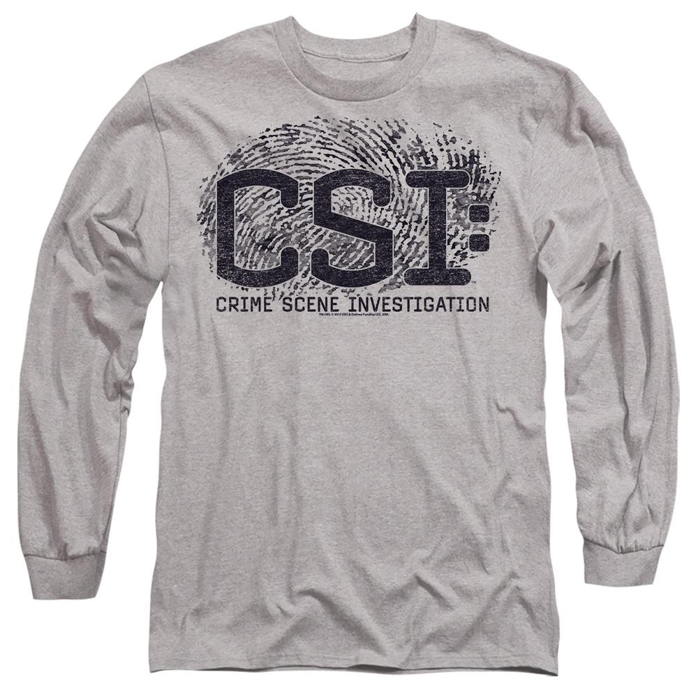 Sport Heather - Side - CSI Unisex Adult Distressed Logo T-Shirt