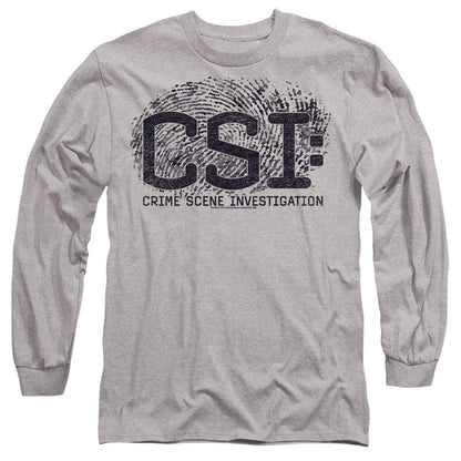 Sport Heather - Side - CSI Unisex Adult Distressed Logo T-Shirt