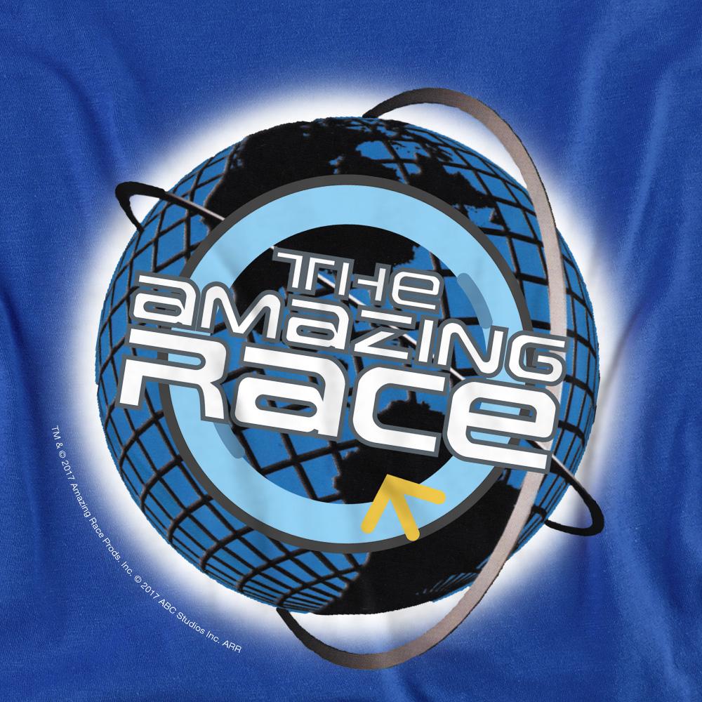 Royal Blue - Back - The Amazing Race Unisex Adult Around the Globe T-Shirt