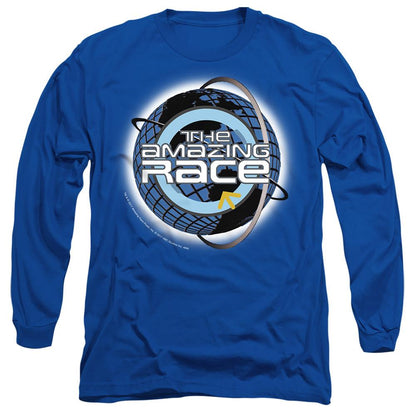Royal Blue - Side - The Amazing Race Unisex Adult Around the Globe T-Shirt