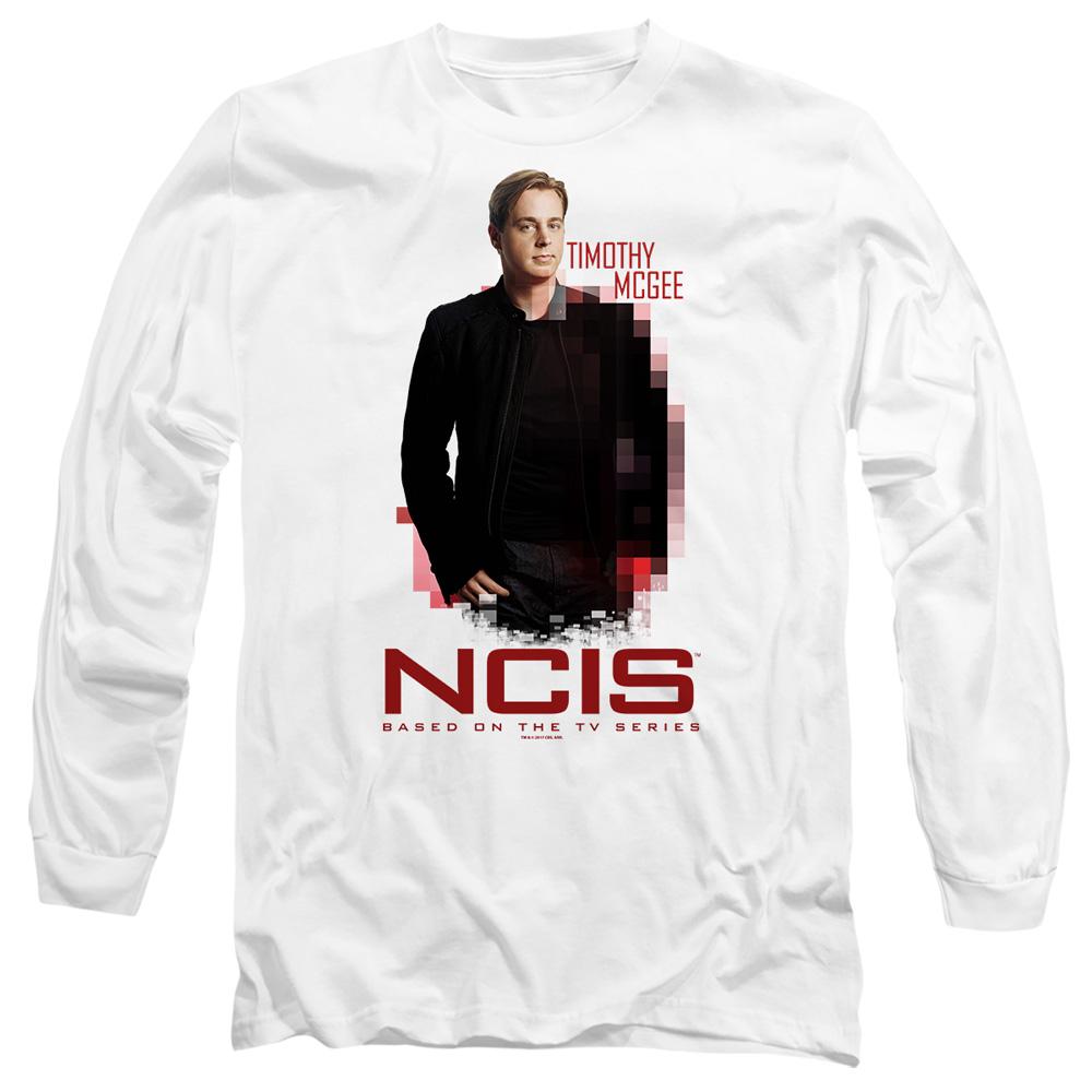 White - Front - NCIS Unisex Adult Probie T-Shirt